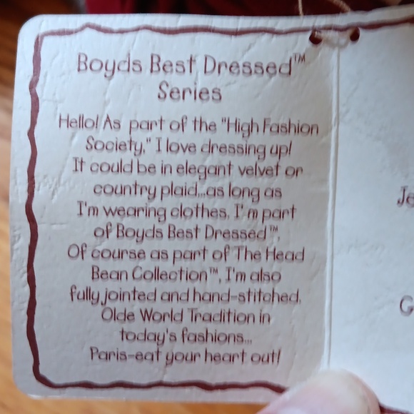 NWT Boyd's Bear Retired Jennie Glorybear ❤️ Best Dressed Series - Picture 11 of 15